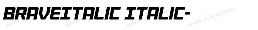 BraveItalic Italic字体转换